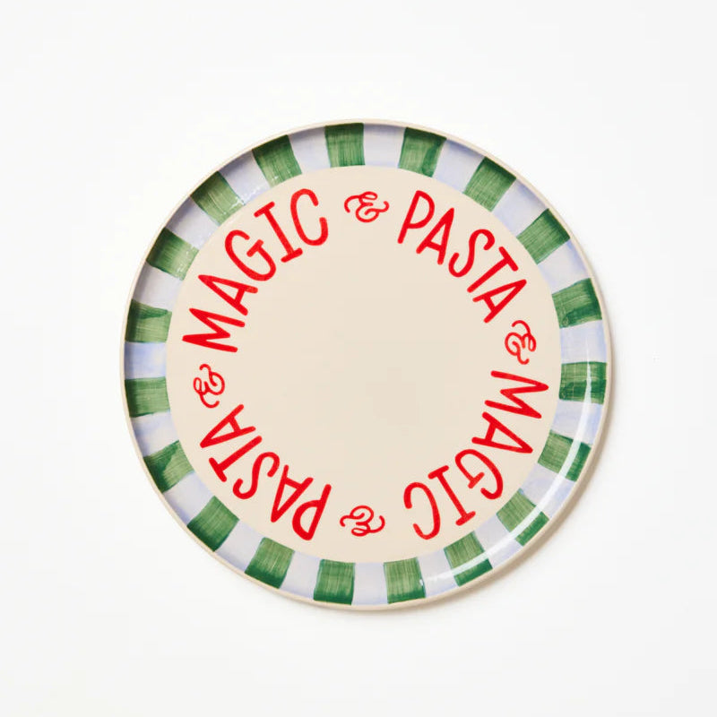 LOVE NOTES PLATTER PASTA STRIPE