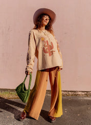 Soul Woman Long Sleeve Tee - Sand