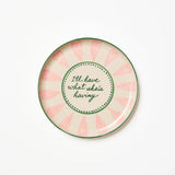 LOVE NOTES PLATE WHAT SHES HAVING