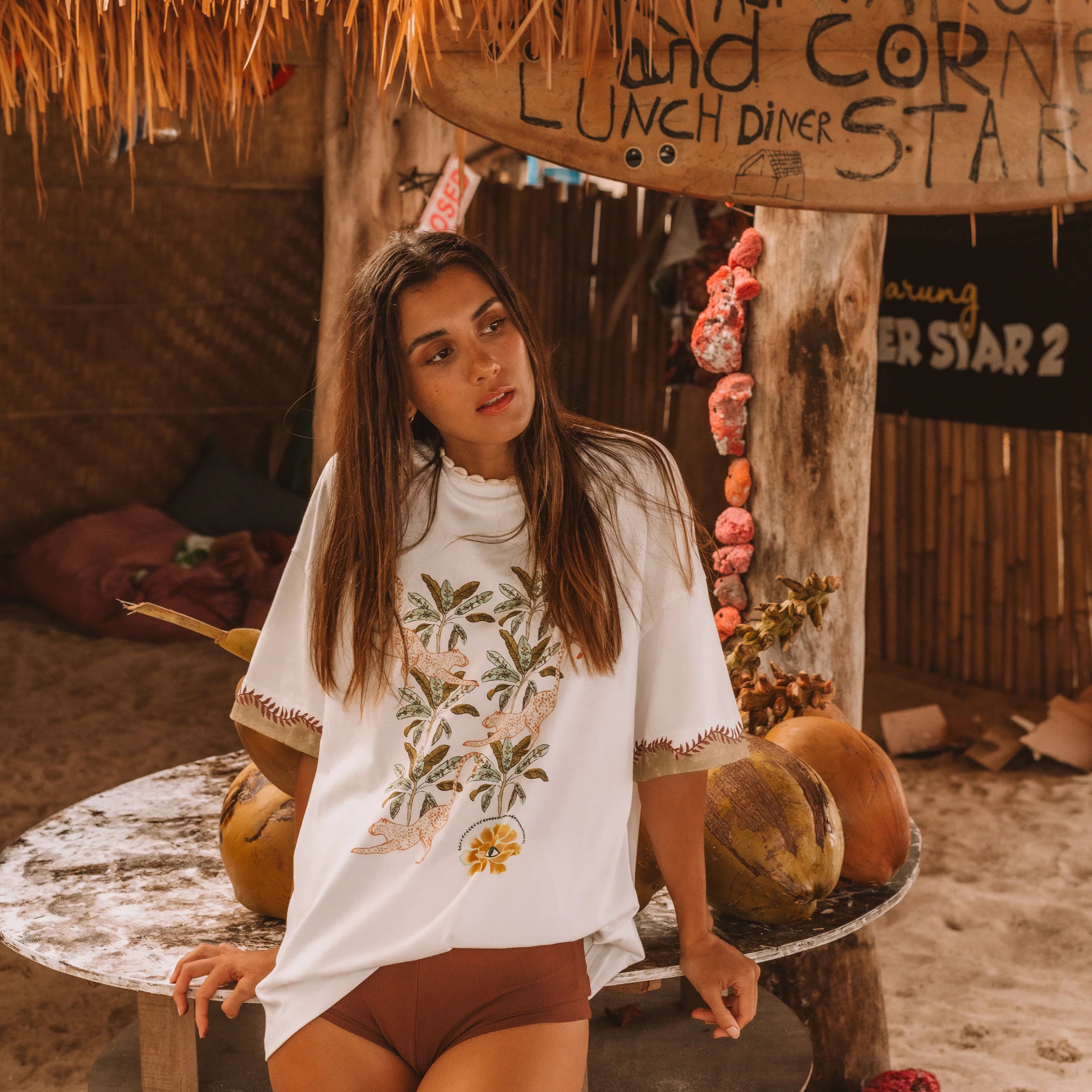 Eye of the Jungle Tee Shirt - White -