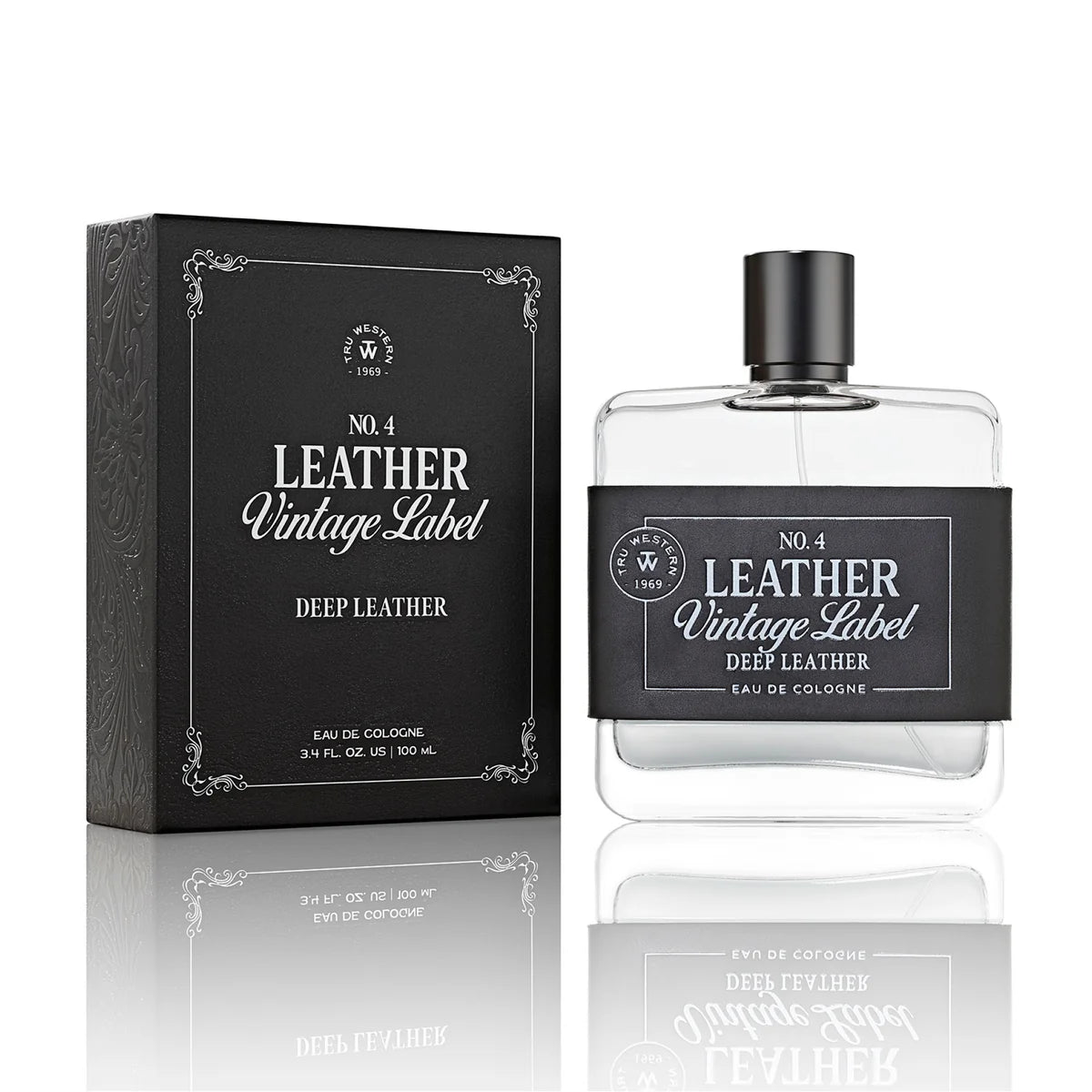 No. 4 Leather Vintage Label Cologne
