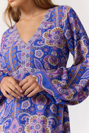 Maple Midi Dress - Cascade