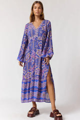 Maple Midi Dress - Cascade