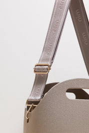 Bag Shoulder Strap - Taupe/Gold
