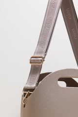 Bag Shoulder Strap - Taupe/Gold