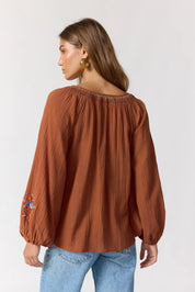 Lane Blouse - Espresso