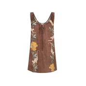 Eye of the Jungle Mini Dress - Dune