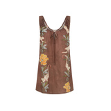 Eye of the Jungle Mini Dress - Dune