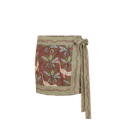 Eye of the Jungle Wrap Skirt - Hazel -