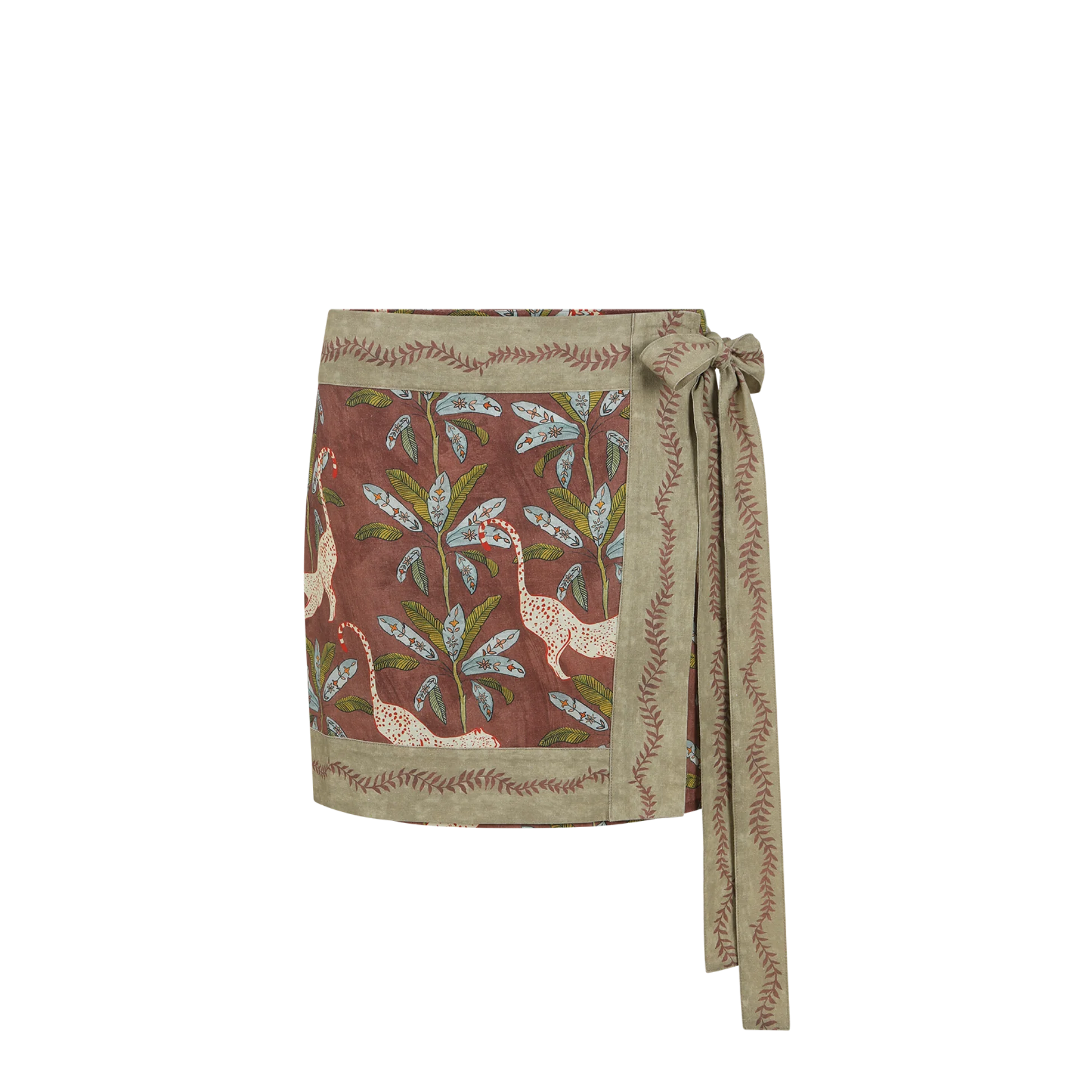 Eye of the Jungle Wrap Skirt - Hazel -