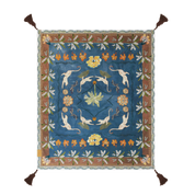 Eye of the Jungle Picnic Rug - Lagoon