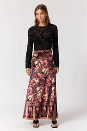 Abigail Maxi Skirt - Mulberry
